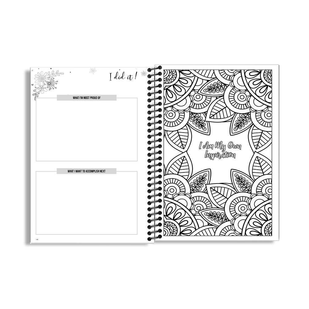 90-Day Fitness Planner and Journal (Blue Vintage) - Image 9