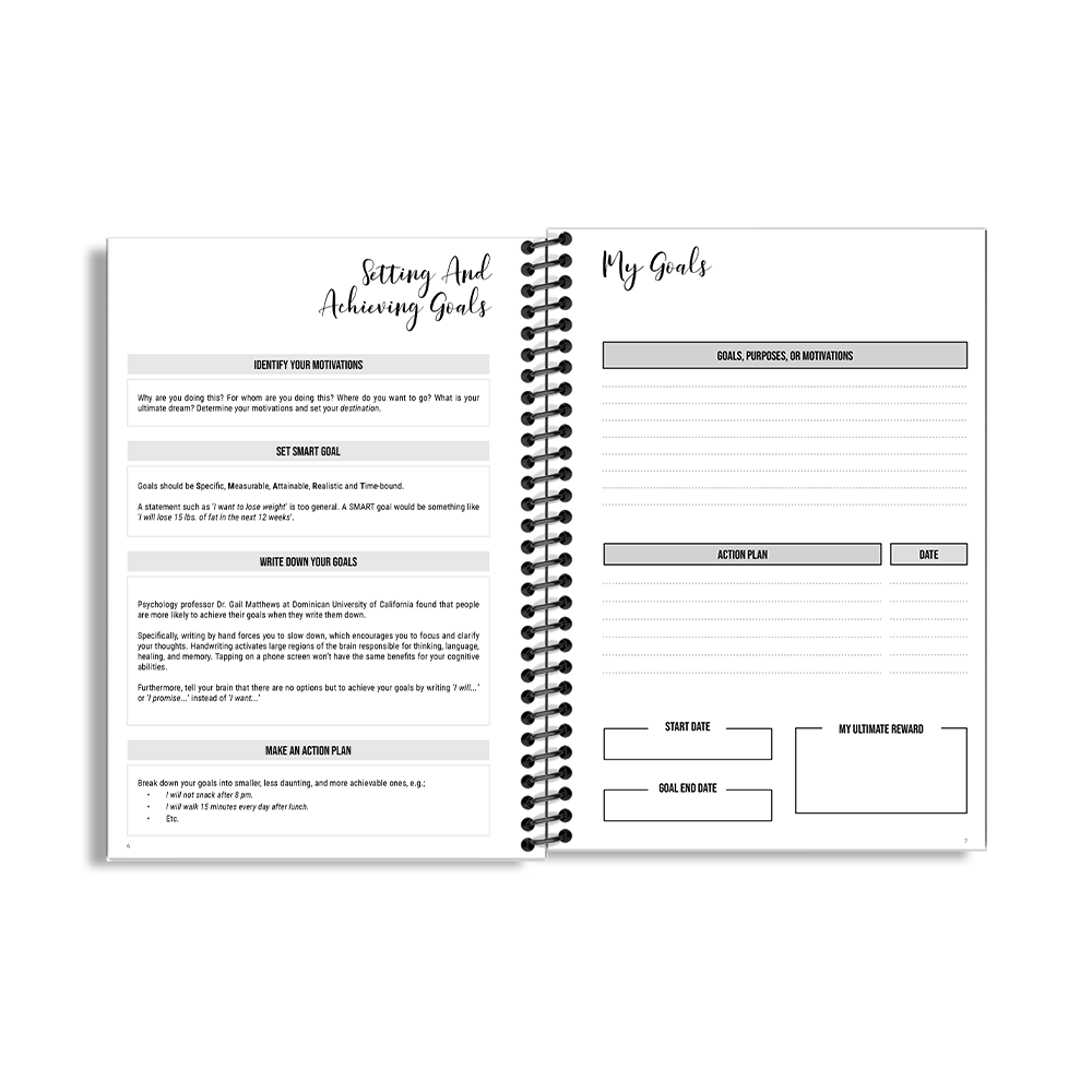 90-Day Fitness Planner and Journal (Pink) - Image 2