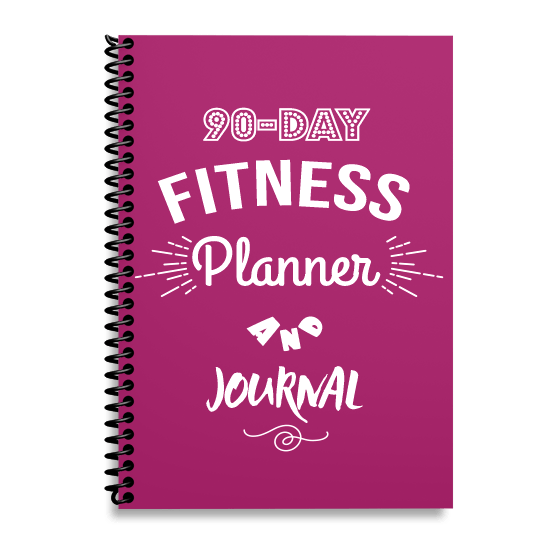90-Day Fitness Planner and Journal  (Pink)