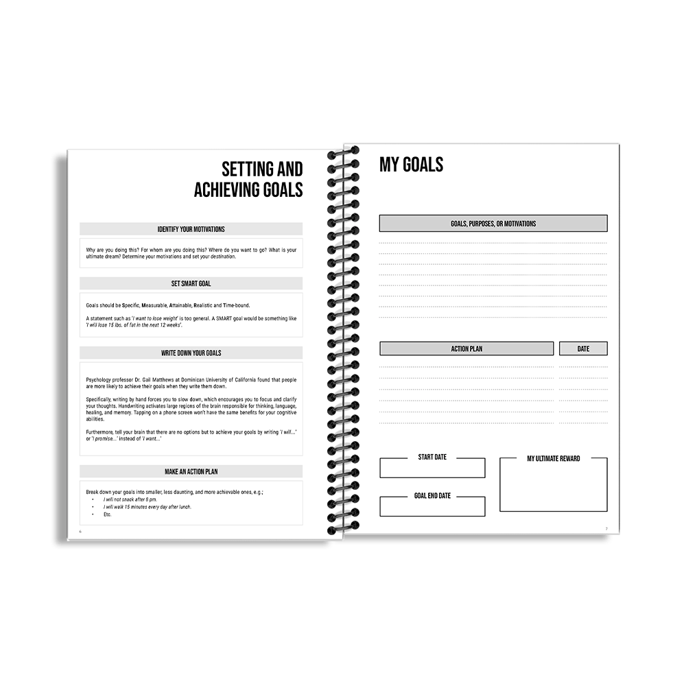 90-Day Fitness Planner and Journal (Navy) - Image 2