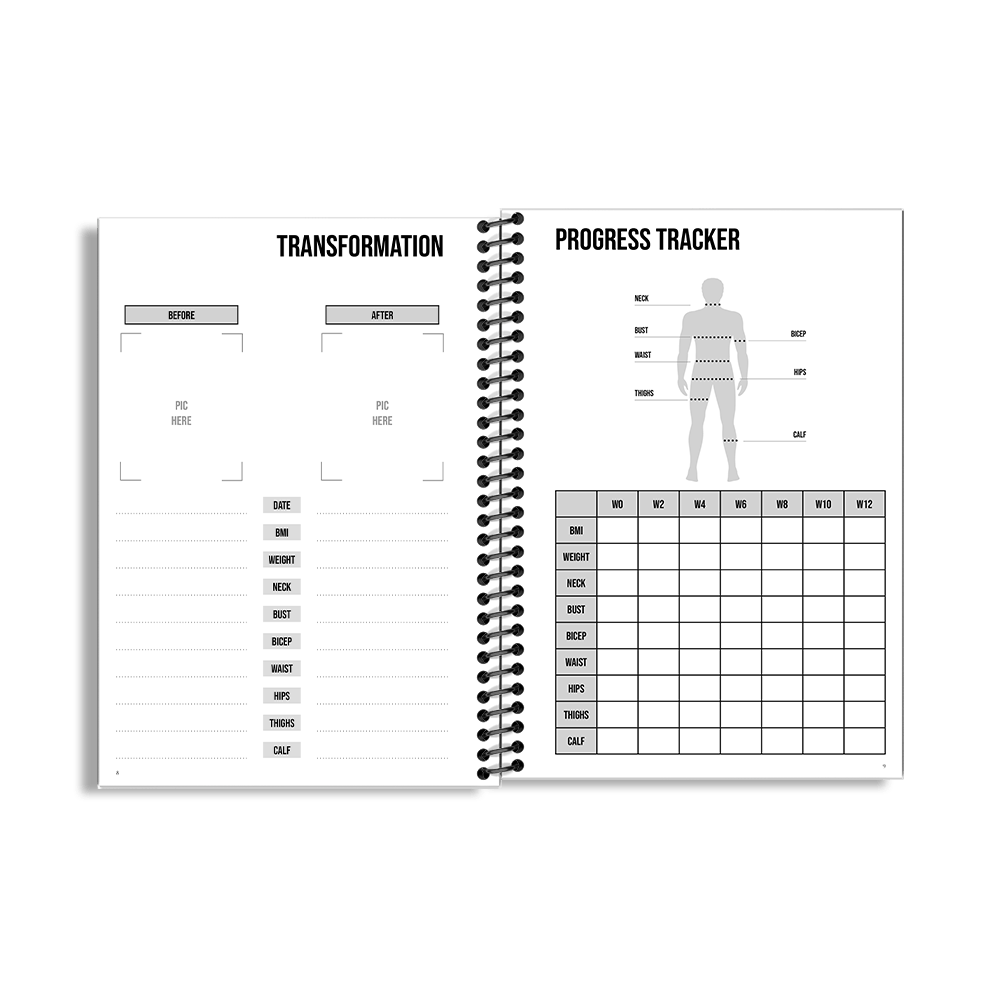 90-Day Fitness Planner and Journal (Navy) - Image 3