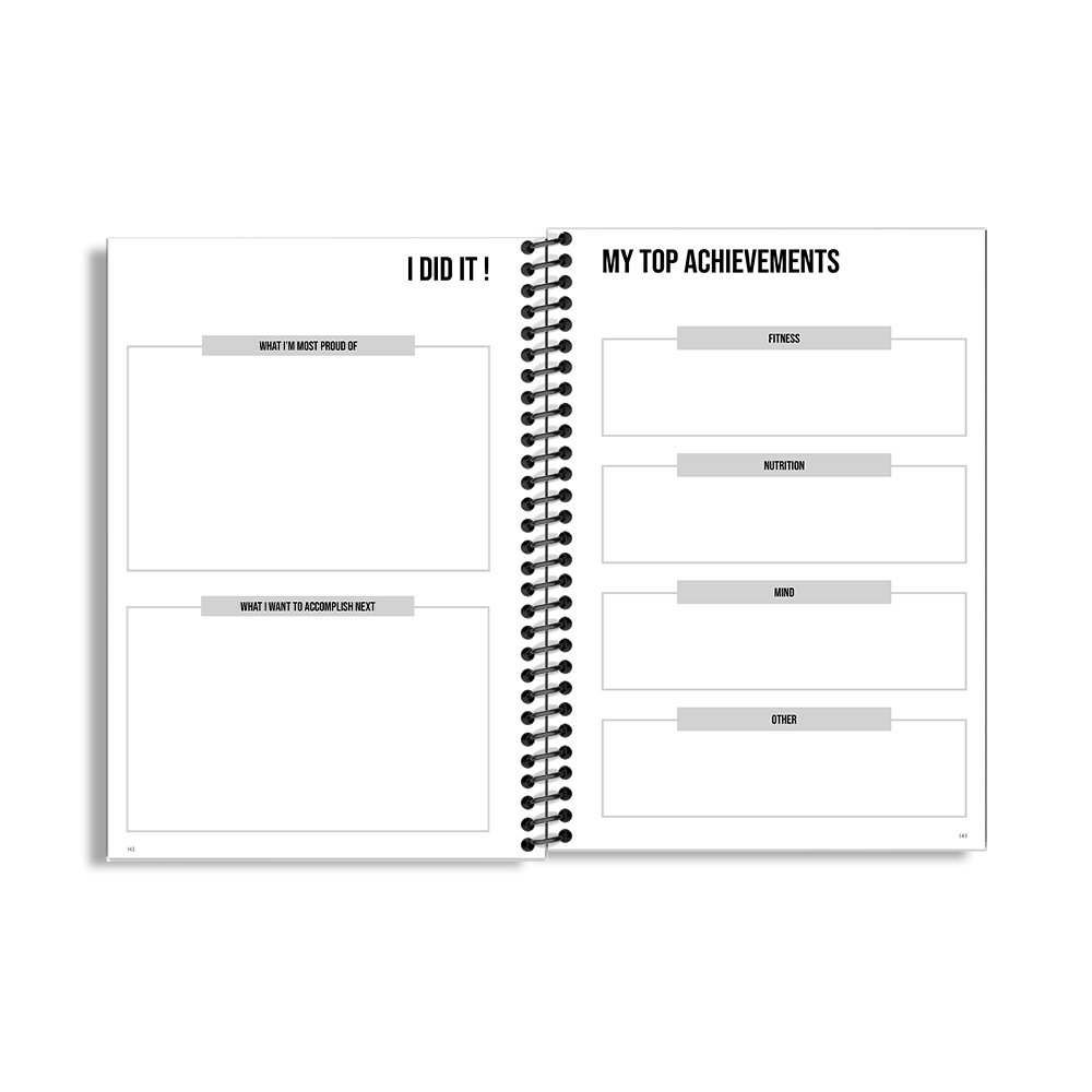 90-Day Fitness Planner and Journal (Navy) - Image 8