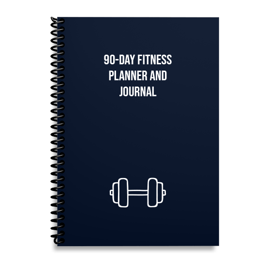 90-Day Fitness Planner and Journal (Navy)