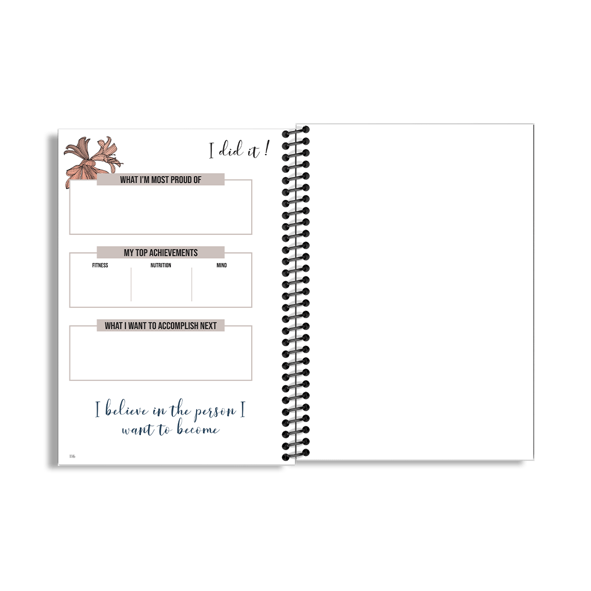 12-Week Fitness Planner and Journal (Clivia) - Image 7