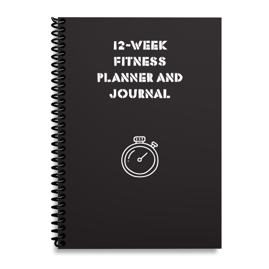 12-Week Fitness Planner and Journal (Black)