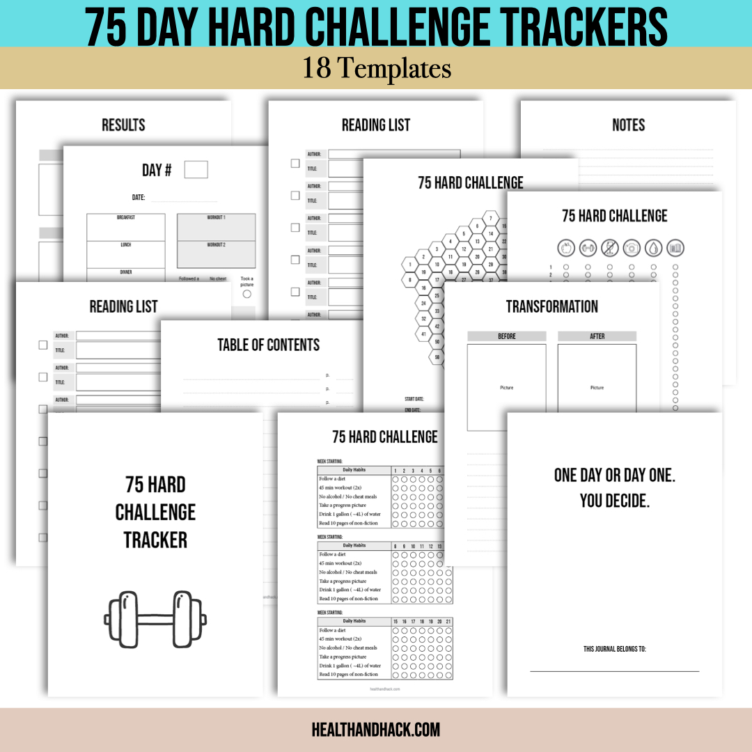 Printable Fitness Planner and Exercise Guide Bundle - Minimalist - Image 5