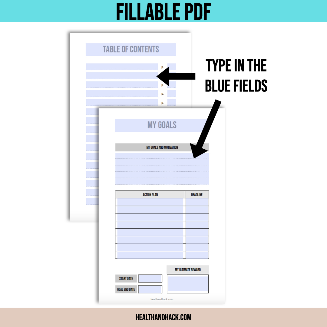 Printable Fitness Planner and Exercise Guide Bundle - Minimalist - Image 7