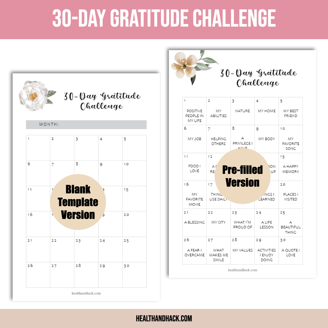 Printable Gratitude Journal - Floral - Image 6