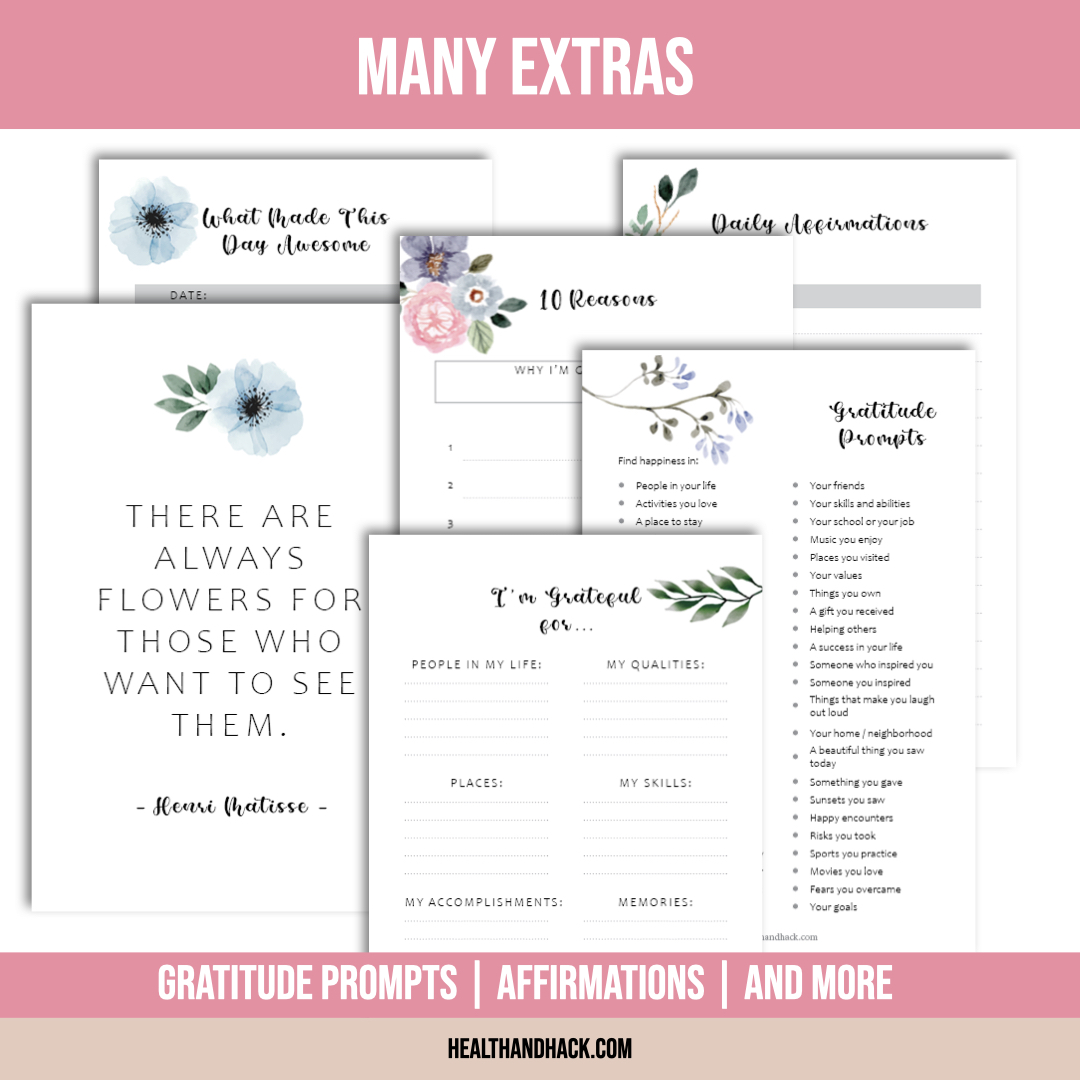 Printable Gratitude Journal - Floral - Image 8