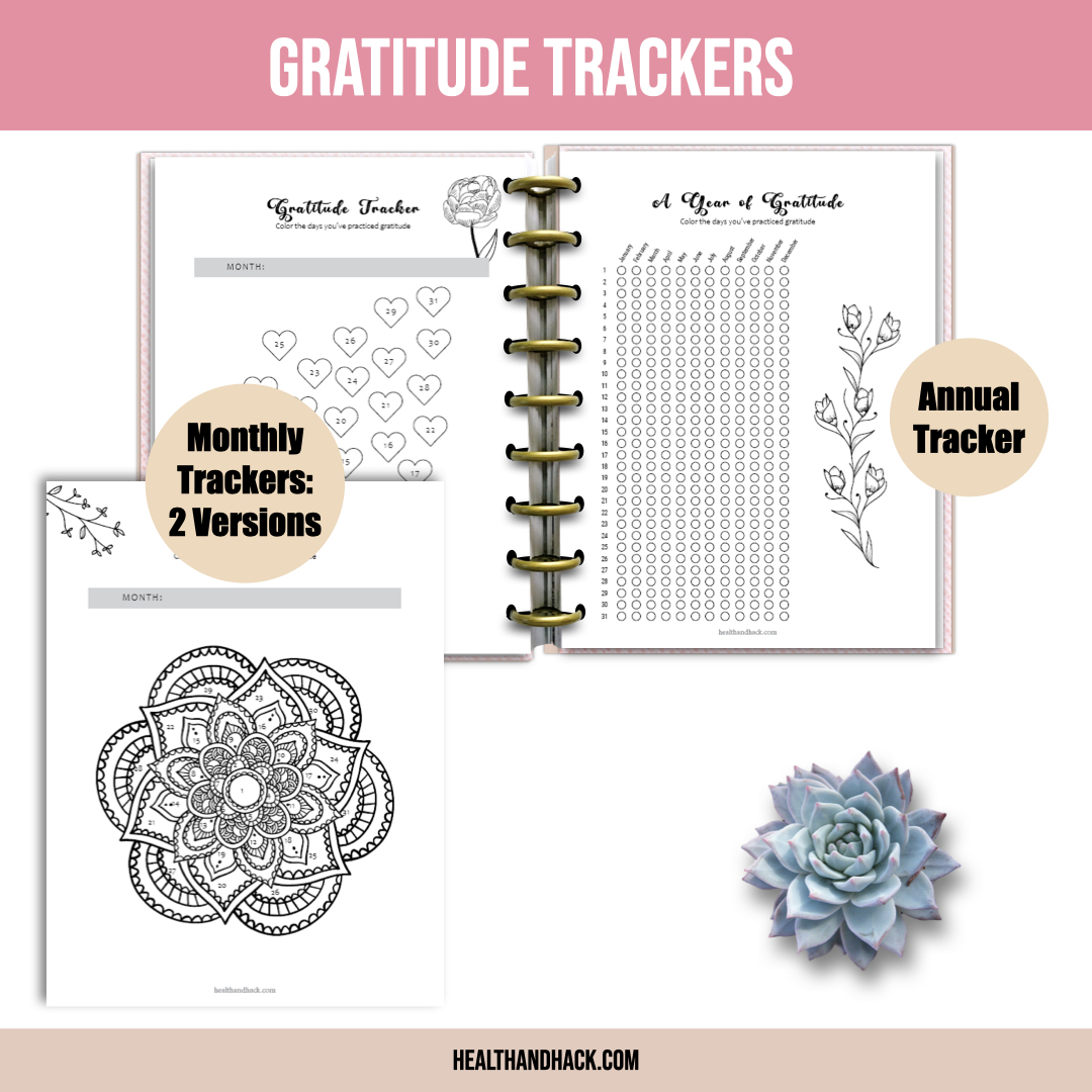 Printable Gratitude Journal - B&W Floral - Image 8