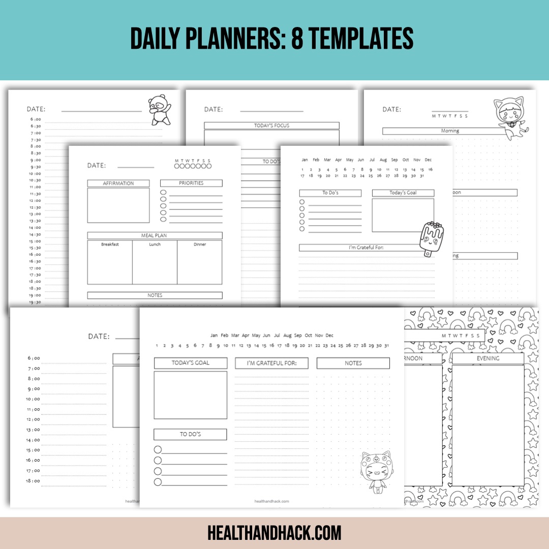 Printable Calendars & Blank Templates - Kawaii - Image 6