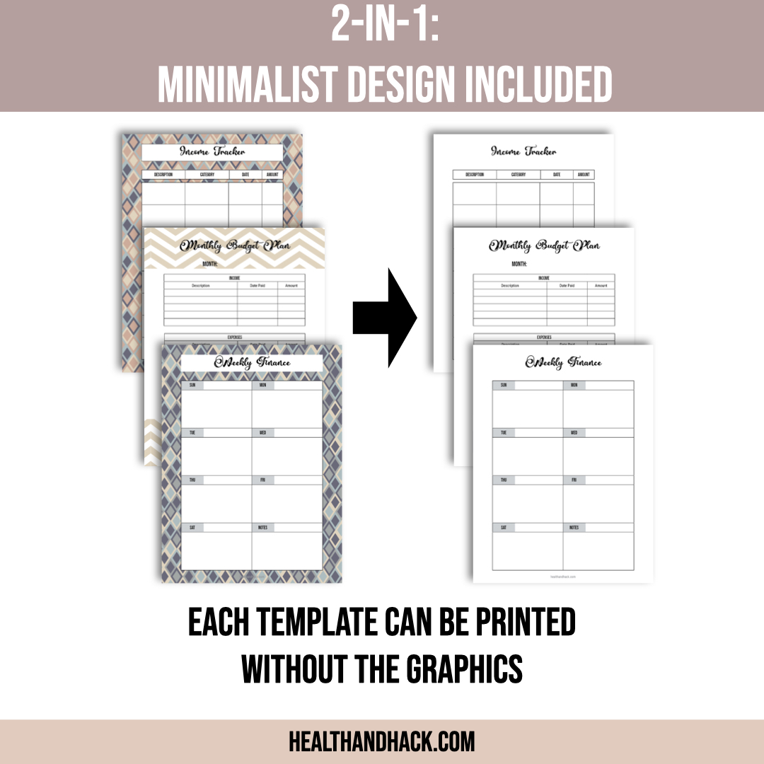 Printable Finance Planner - Retro - Image 3