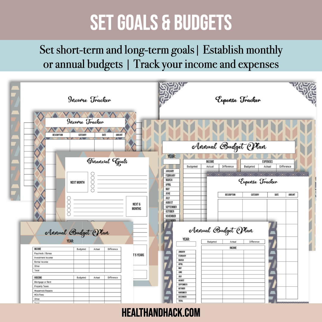 Printable Finance Planner - Retro - Image 5