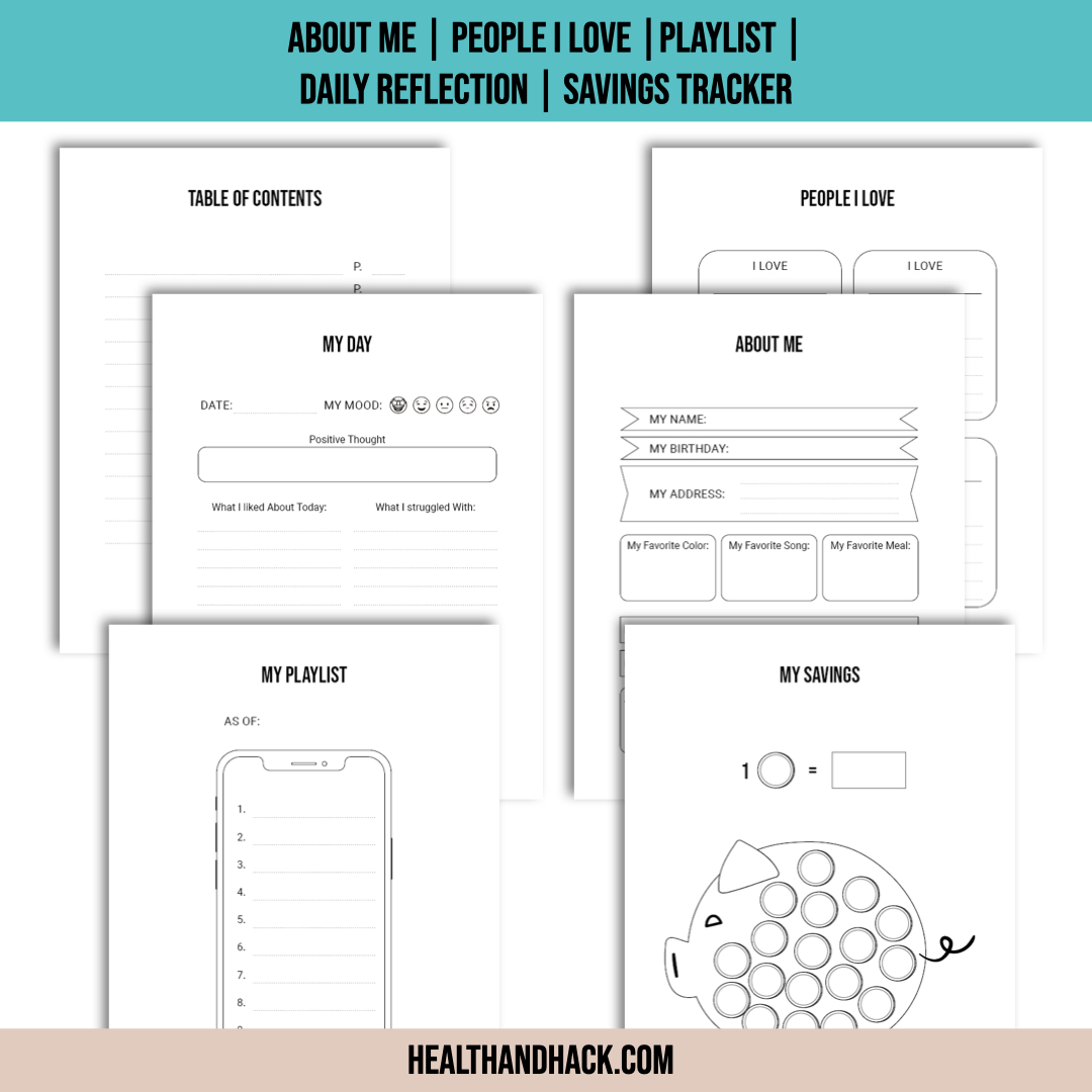 Printable Bullet Journal For Kids - Minimalist - Image 5