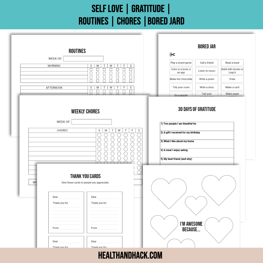 Printable Bullet Journal For Kids - Minimalist - Image 6