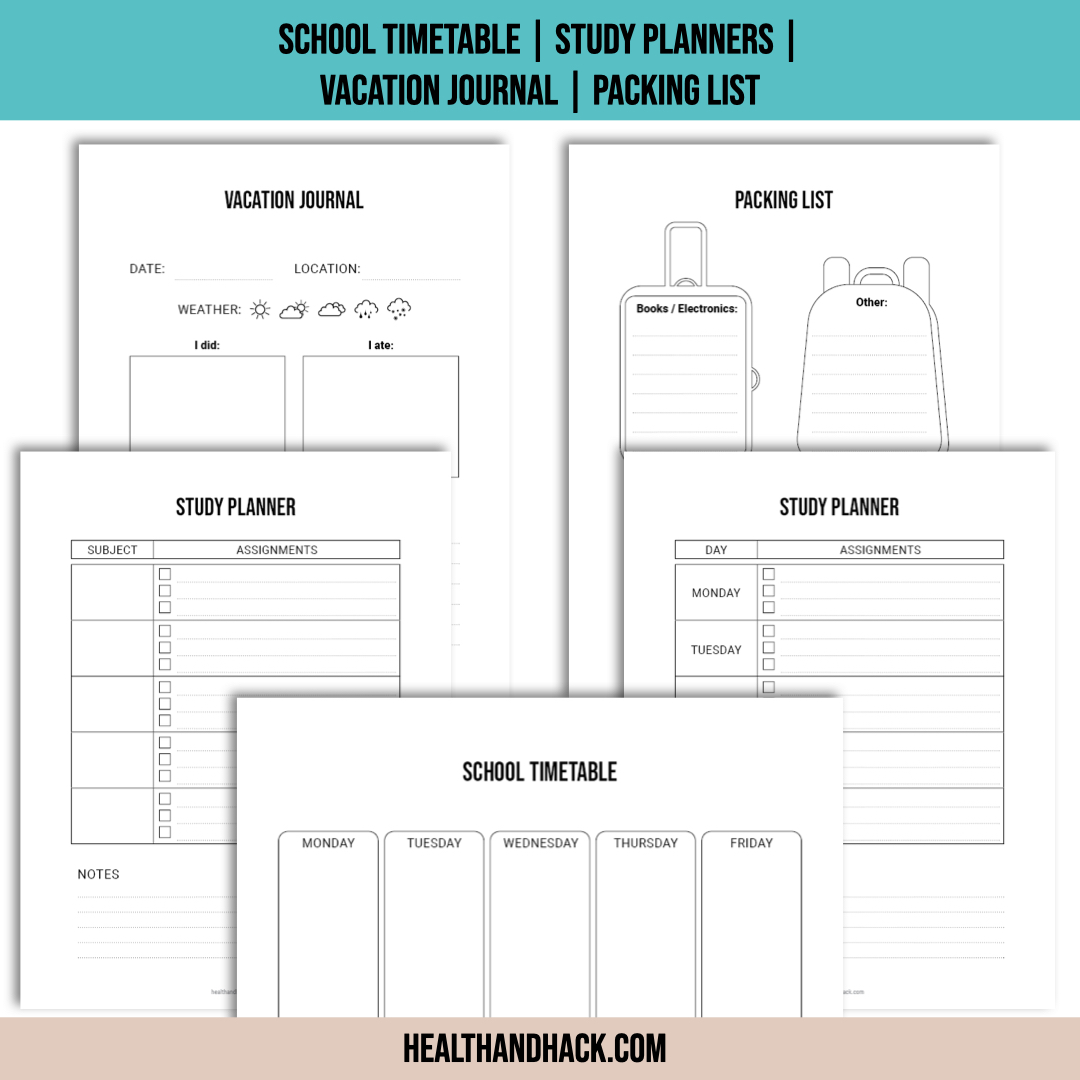 Printable Bullet Journal For Kids - Minimalist - Image 7