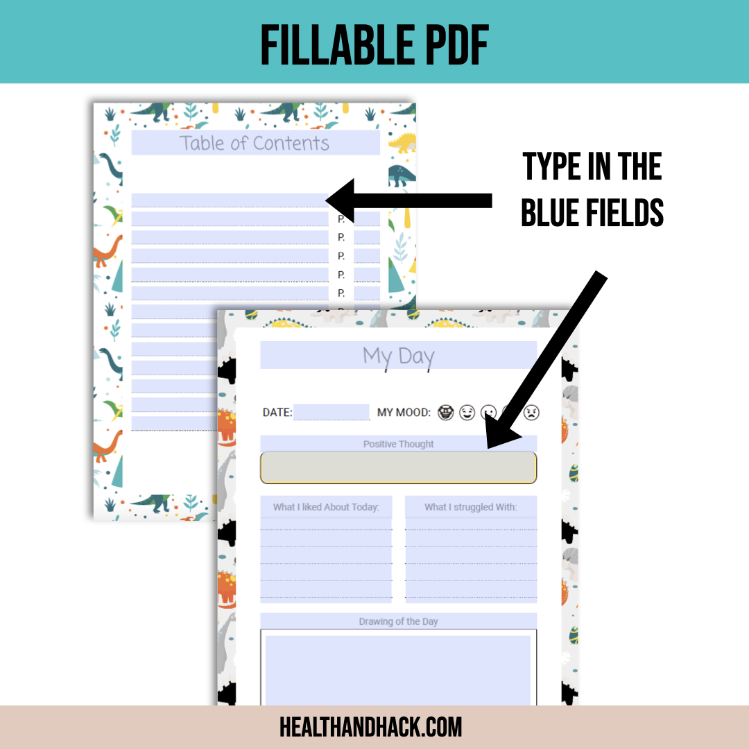 Printable Bullet Journal For Kids - Dinosaurs - Image 4