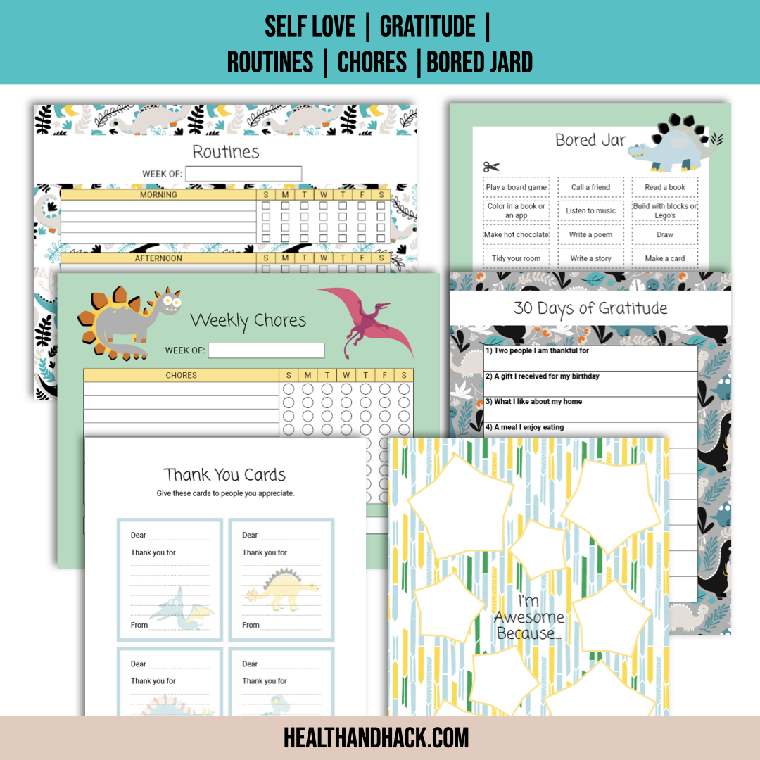 Printable Bullet Journal For Kids - Dinosaurs - Image 6