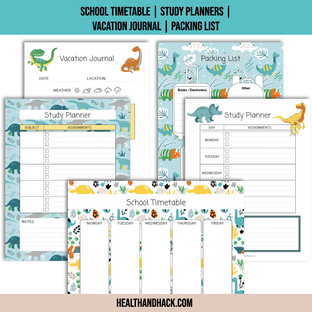Printable Bullet Journal For Kids - Dinosaurs - Image 7