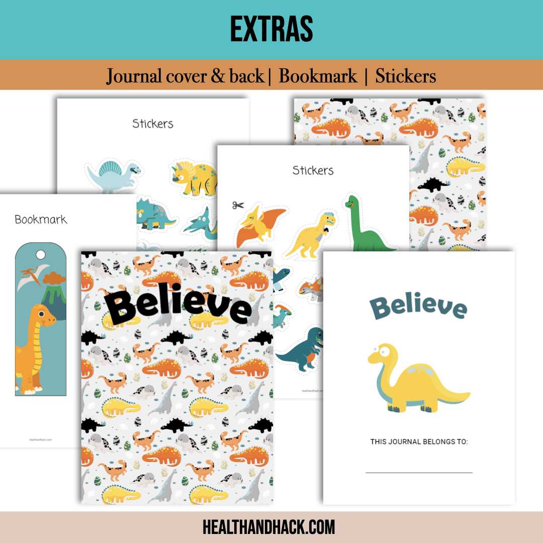 Printable Bullet Journal For Kids - Dinosaurs - Image 9