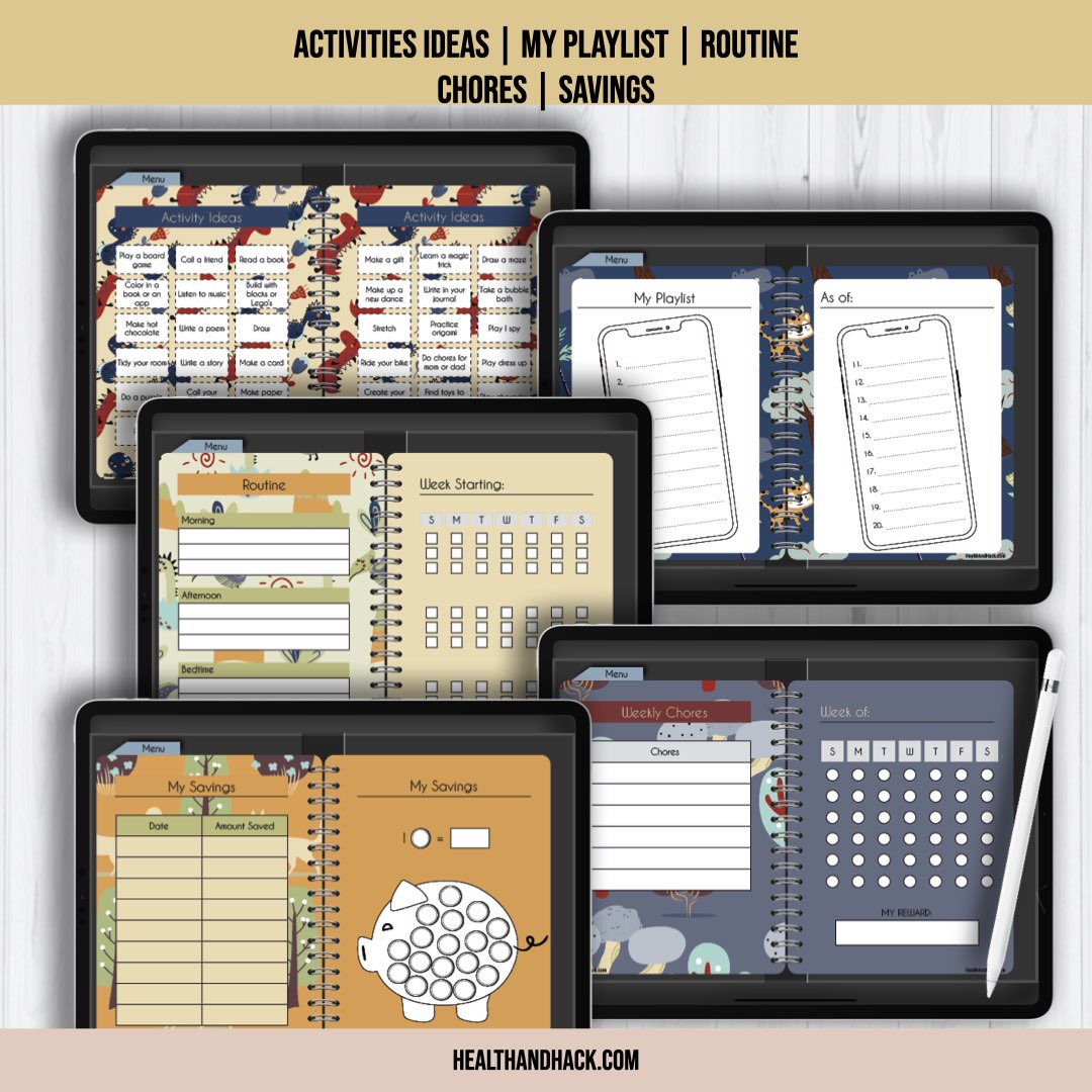 Digital Bullet Journal For Kids - Wildlife - Image 5