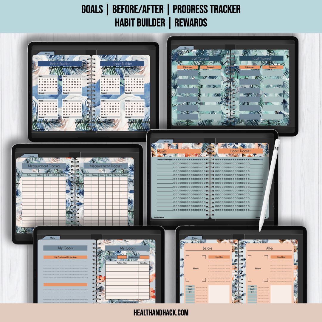 Digital Fitness Journal - Floral - Image 7