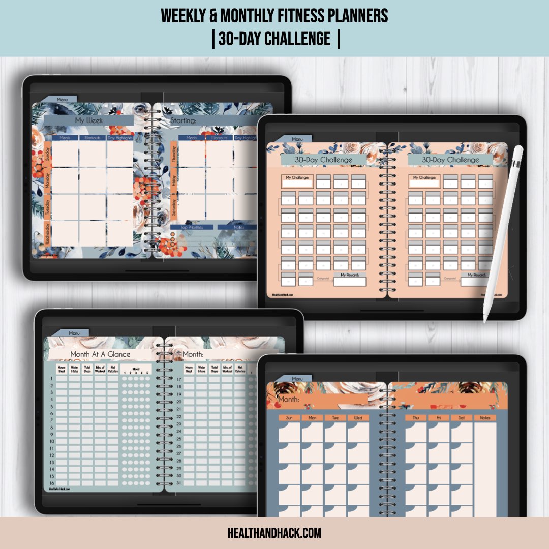 Digital Fitness Journal - Floral - Image 6