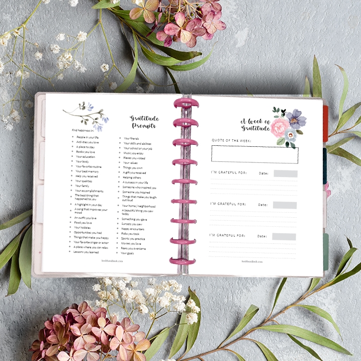 Printable Gratitude Journal - Floral