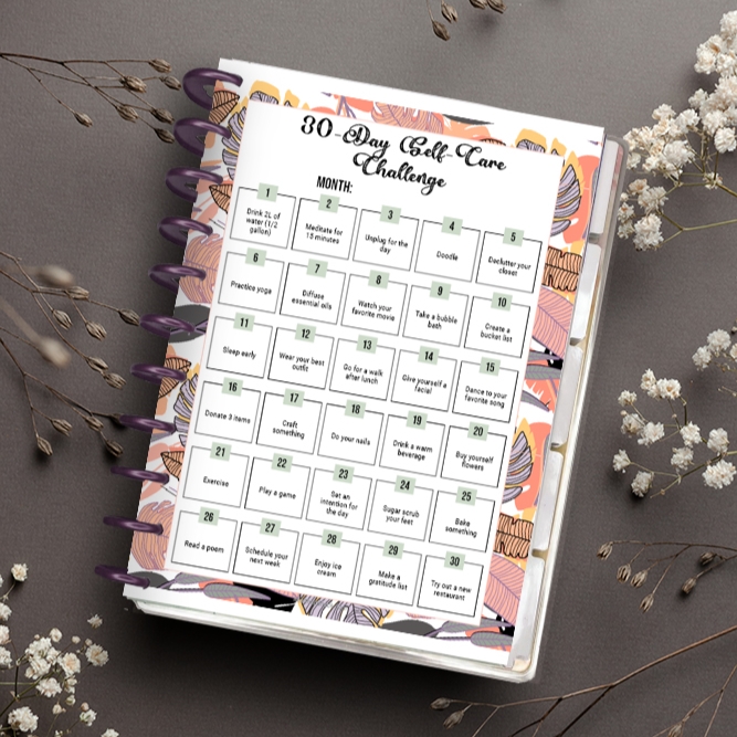 Printable Self-Care Journal - Tropical