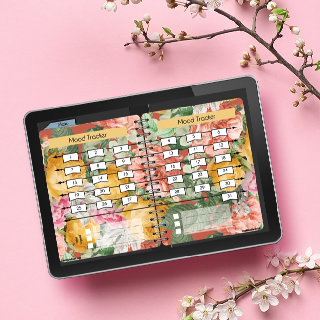 Digital Self Care Journal - Floral