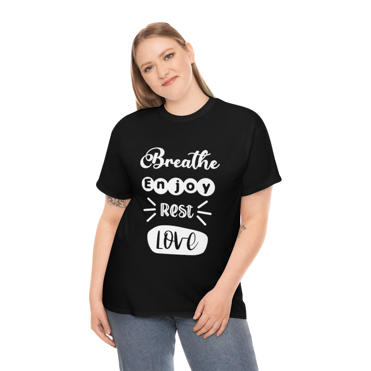Breathe Enjoy Rest Love T-Shirt - Image 2
