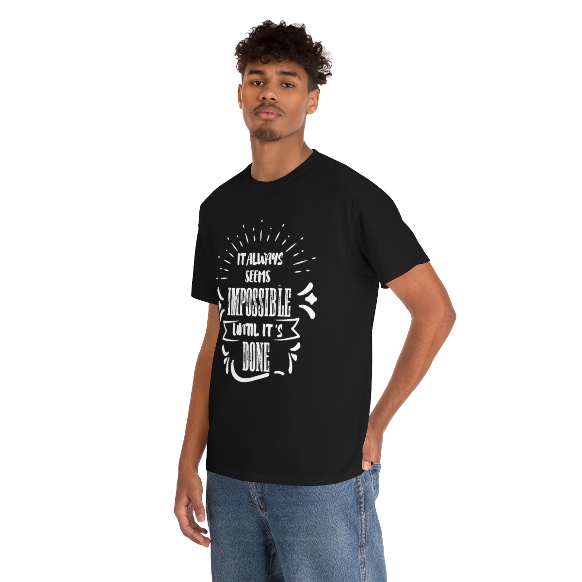 It Always Seems Impossible Until It's Done T-Shirt - Image 2