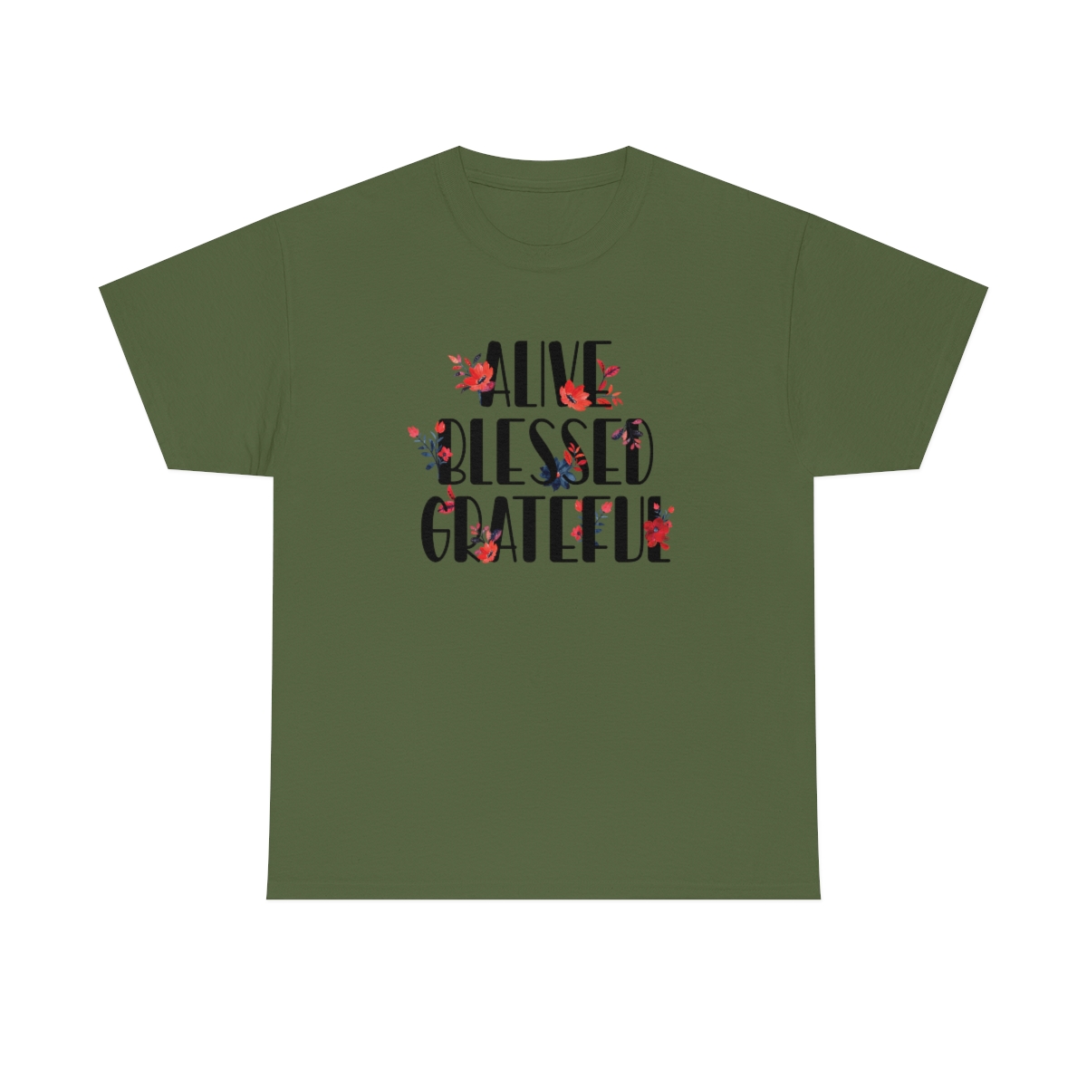 Alive Blessed Grateful T-Shirt - Image 4