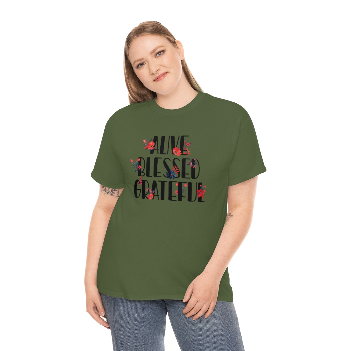 Alive Blessed Grateful T-Shirt - Image 5