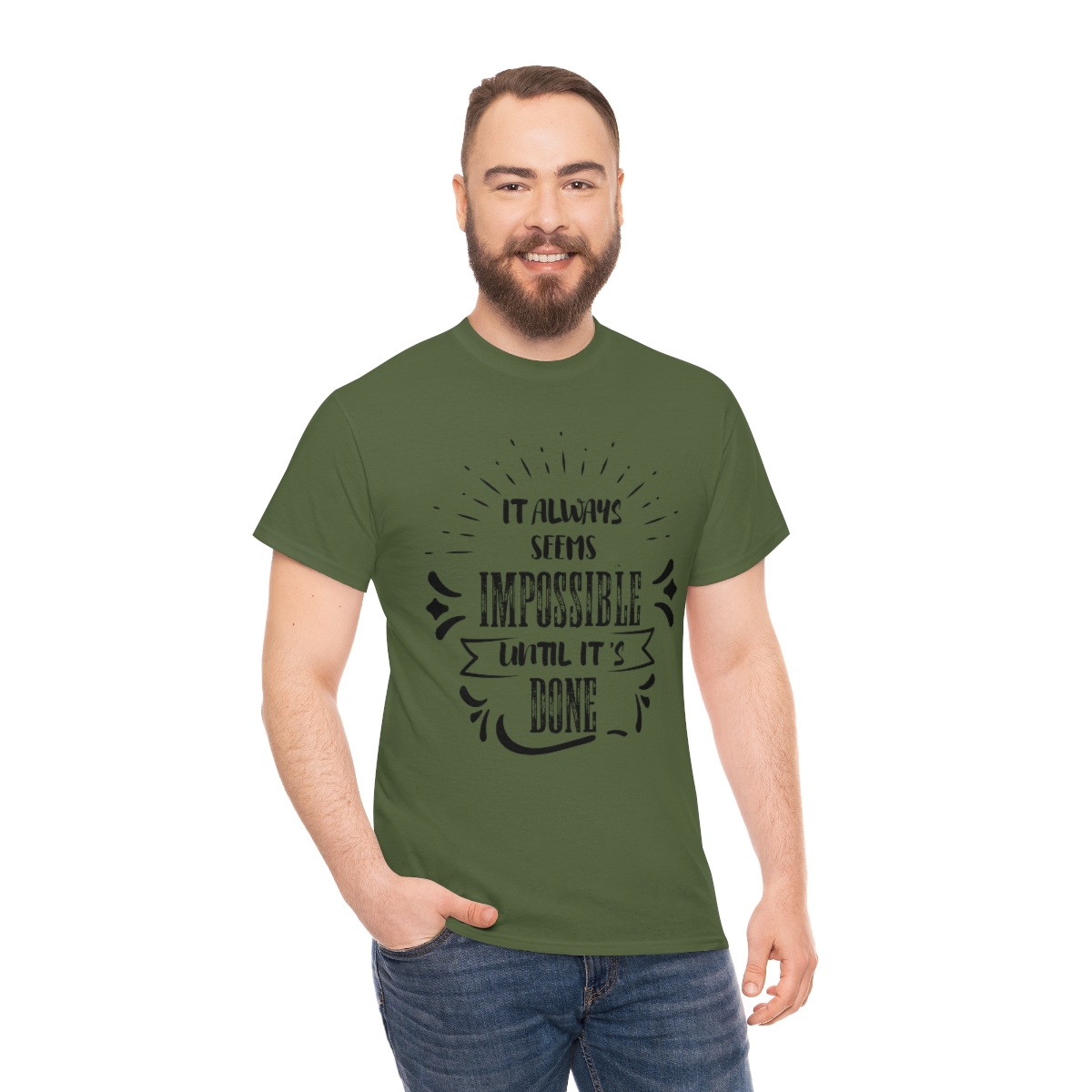 It Always Seems Impossible Until It's Done T-Shirt - Image 6