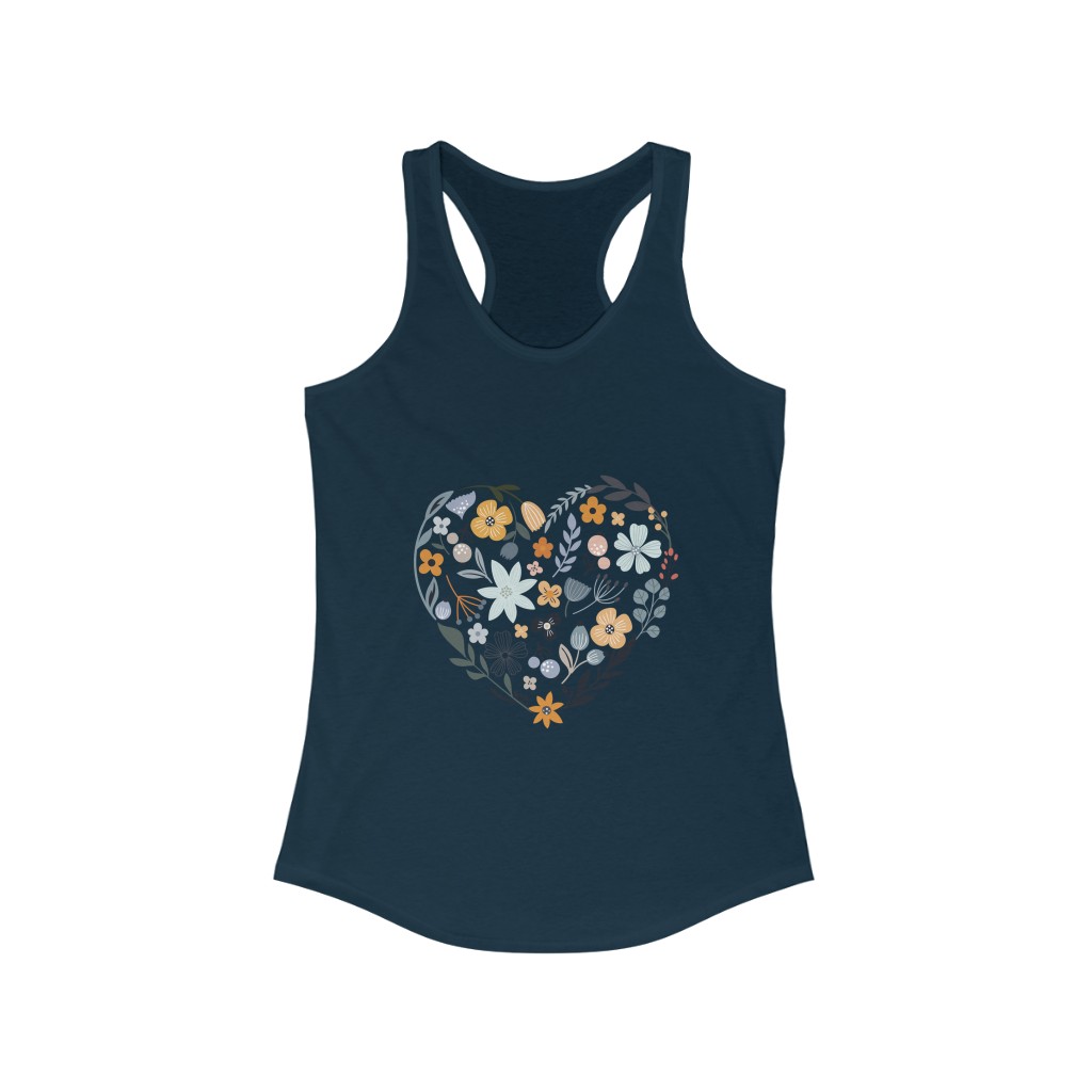 Floral Heart - Women's Tank Top - Image 3